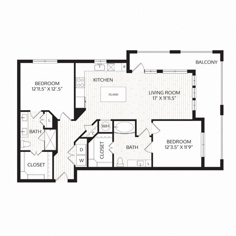 Aura Avant Apartments in Lewisville, Texas B5 Floor Plan